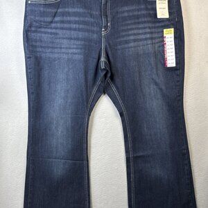 NWT Levi Strauss Signature True Boot Jeans Womens Size 24 W37 L32 Stretchy Denim